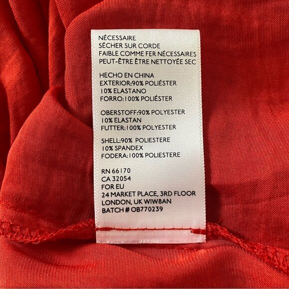 Urban Outfitters Valerie Smocked Satin Midi Dress Sz S - Picture 12 of 16